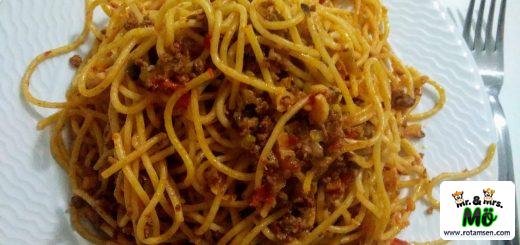 kıymalı spagetti